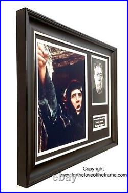 Terry Jones Hand Signed Monty Python Photo in Handmade Wooden Display with COA