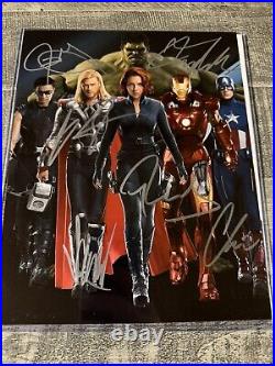 The Avengers Cast Signed 8x10 Photo With Dual COAs