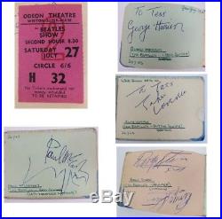 The Beatles, Full Set Of Autographs, With COA