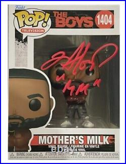 The Boys Mother's Milk Funko Pop #1404 Signed by Laz Alonso Authentic with COA