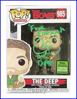 The Boys The Deep Funko Pop #985 Signed by Chace Crawford Authentic with COA