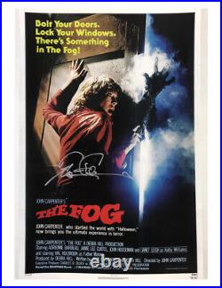 The Fog A3 Poster Signed by Tom Atkins 100% Authentic With COA