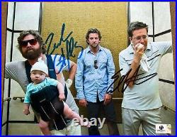 The Hangover Cast Signed Photo, 8x10 with COA, Zach Galifianakis, Ed Helms