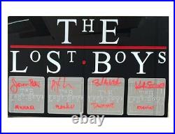 The Lost Boys Plaque Signed By Kiefer, Jason, Billy and Alex Authentic with COA