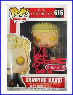 The Lost Boys Vampire David Funko Pop #616 Signed by Keifer Sutherland with COA