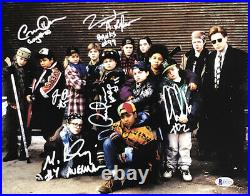 The Mighty Ducks Hand Signed Autographed 11x14 Photo By 6 With Beckett Coa Rare