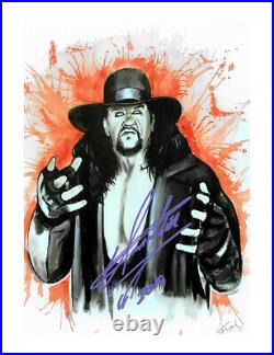 The Undertaker Mark Calaway WWE WWF Autograph 100% Authentic comes with COA