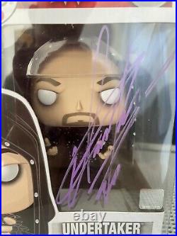 The Undertaker Rare Signed Pop Figure, wrestling, wwe, wwf, with coa