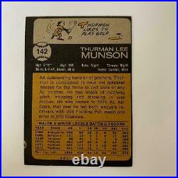 Thurman Munson Signed Autographed 1973 Topps Baseball Card With JSA COA Yankees