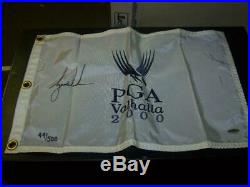 Tiger Woods Autograph Signed 2000 Valhalla Pin Flag with UDA Hologram, NO COA