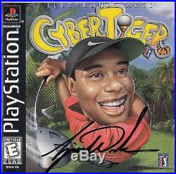 Tiger Woods Signed Cybertiger Playstation Ea Sports Golf Game With Coa