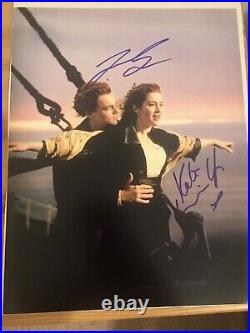 Titanic movie signed photo Leonardo DiCaprio & Kate Winslet with COA