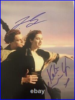 Titanic movie signed photo Leonardo DiCaprio & Kate Winslet with COA