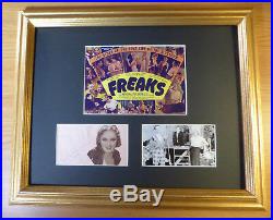 Tod Browning's Freaks Leila Hyams Venus Rare Signed Autograph Display With Coa