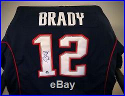 Tom Brady Autographed Football Jersey Hand Signed Patriots SB LIII Sz L with COA
