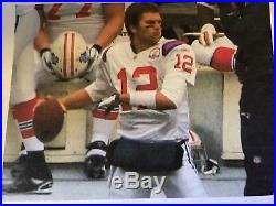 Tom Brady Autographed Mini Helmet Throwback With Case & PSA & Gridiron COA