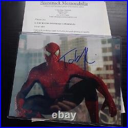 Tom Holland Spider-Man Hand Signed autograph 10X8 Photo With COA UACC Card Gift