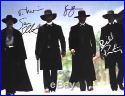Tombstone Cast Val Kilmer + 3 Signed 11x14 Photo Picture Autographed with a COA