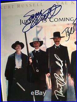 Tombstone Signed Movie Poster 100% Authenticated With Coa No Reprint