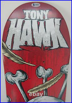 Tony Hawk autographed Birdhouse skateboard Deck exact proof with Beckett COA