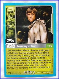 Topps Star Wars Card with Mark Hamill Signature Luke Skywalker COA Excellent