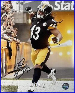 Troy Polamalu Rare Signed Autographed 8x10 Pittsburgh Steelers with COA
