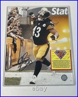 Troy Polamalu Rare Signed Autographed 8x10 Pittsburgh Steelers with COA