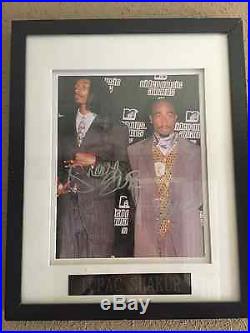 Tupac Shakur Autographed 8x10 Photo with COA Perfect