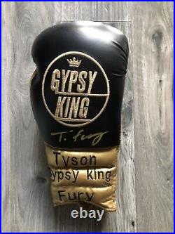 Tyson Fury Gypsy king Signed Boxing Glove? With COA