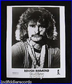 URIAH HEEP-Rare Autographed DAVID BYRON Promo Photograph with COA-ROUGH DIAMOND