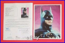 Ultra Rare- Michael Keaton Signed Batman 8x10 Photo Certified With Jsa Coa Loa