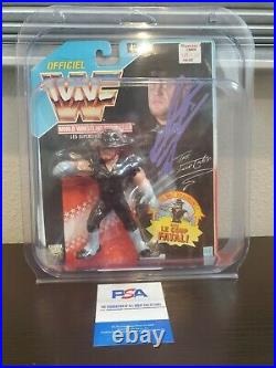 Undertaker Autographed Figure Hasbro New With COA