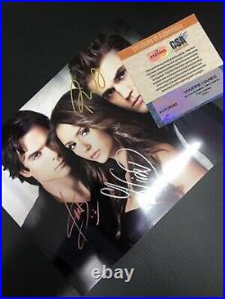 VAMPIRE DIARIES CAST Authentic Hand Signed Autograph 8x10 Photo with COA