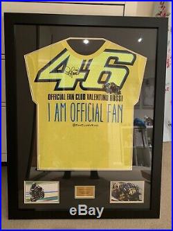 Valentino Rossi Signed And Framed T-shirt With COA Superbike Autograph The Doc