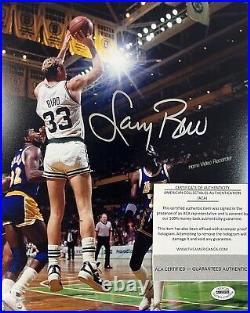Vintage Larry Bird HOF Boston Celtics Signed Autographed 8x10 Photo with COA