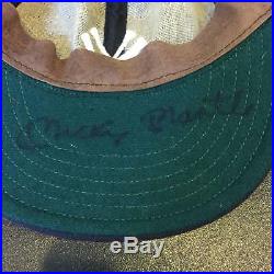Vintage Mickey Mantle Signed Autographed New York Yankees Hat Cap With JSA COA