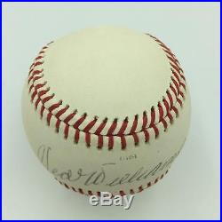 Vintage Ted Williams Single Signed Autographed Baseball With PSA DNA COA