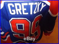 WAYNE GRETZKY HAND SIGNED #99 EDMONTON OILERS NHL JERSEY AUTOGRAPHED with COA
