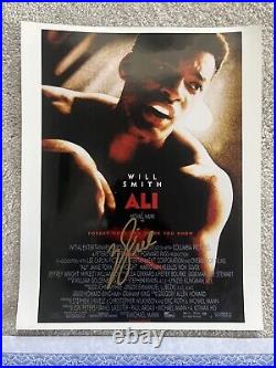 WILL SMITH Signed Ali Movie Poster With COA