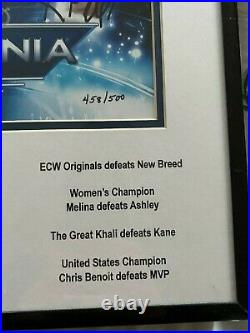 WWE Signed/Autographed WrestleMania 23 Plaque Number 458/500 With COA