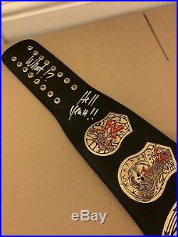 WWE Smoking Skull Replica Title Signed By Stone Cold Steve Austin. With COA