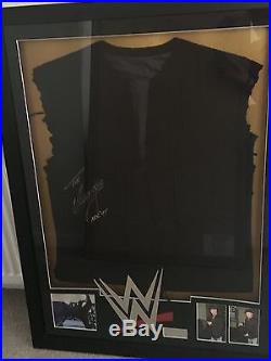 WWE The Undertaker Autographed Signed Ring Worn Gear # 1 With Photo Proof & COA