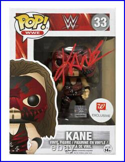 WWE WWF Funko Pop Signed by Kane 100% Authentic With COA