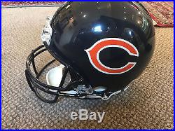 Walter Payton Autographed Chicago Bears Helmet with COA. Signed Sweetness withYds