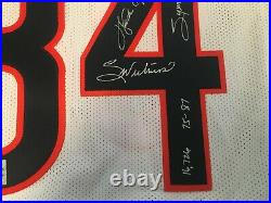 Walter Payton Signed Autograph Bears Jersey With 5 Inscriptions Wpf Hologram Coa