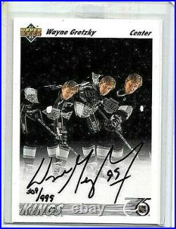 Wayne Gretzky 91-92 Ud Score Board Certified Autograph#309/999 With Coa