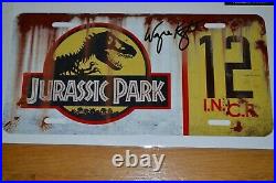 Wayne Knight Autographed Jurassic Park Jeep License Plate with Pristine COA