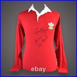 Welsh Rugby Shirt Signed JPR Gareth Edwards, the Late Phil Bennett With COA £199