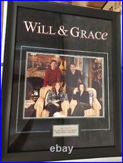 Will & Grace Photo Signed Autographed With COA Poster