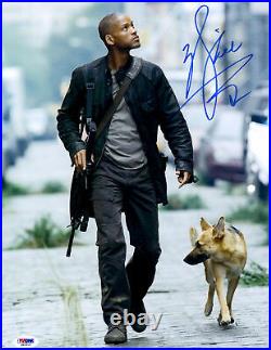 Will Smith Signed 11x14 I Am Legend with Dog Photo Beckett BAS COA